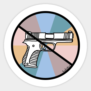 No Guns Sticker